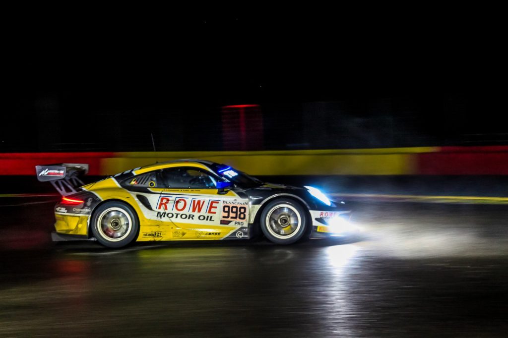 Frédéric Makowiecki Patrick Pilet Nick Tandy ROWE Racing Porsche 911 GT3 R Blancpain GT Series Endurance Cup 24h Spa