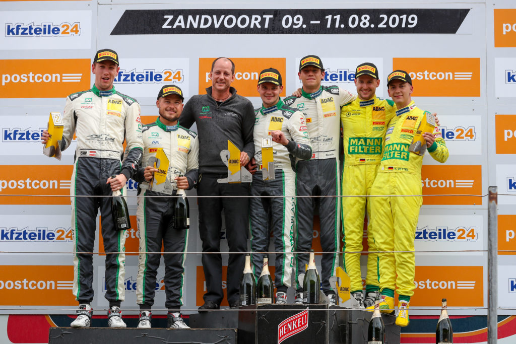 Podium Rennen 2 ADAC GT Masters Zandvoort