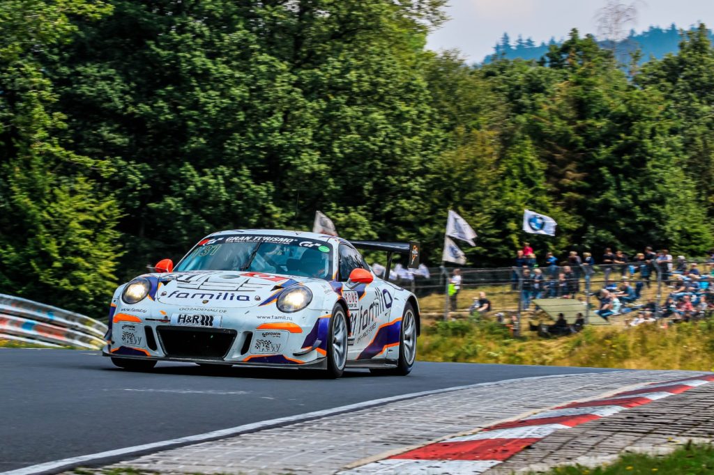 David Ackermann Dmitriy Lukovnikov Marvin Kirchhöfer rent2drive-FAMILIA-racing Porsche 911 GT3 Cup MR