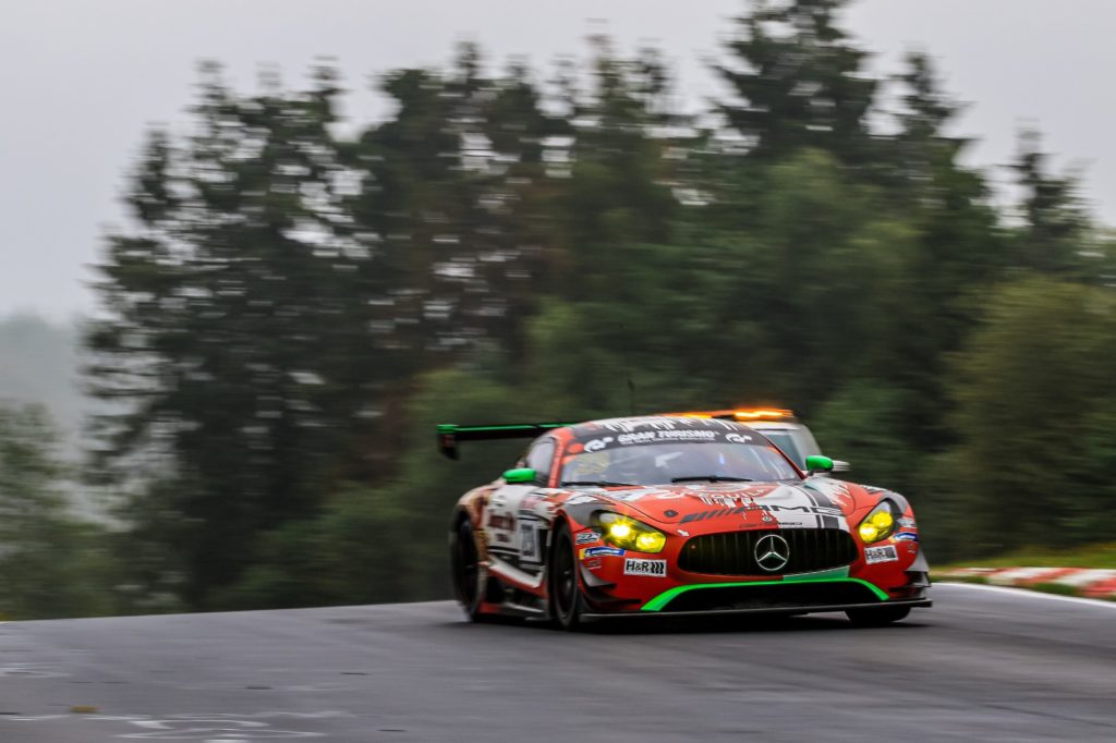 John Shoffner Janine Hill Fabian Schiller GetSpeed Performance Mercedes AMG GT3 VLN