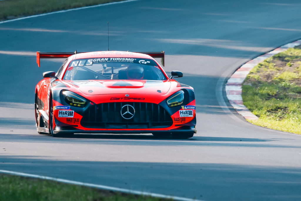 Francois Perrodo Emmanuel Collard GetSpeed Performance Mercedes AMG GT3 Nürburgring Langstrecken-Serie Nürburgring-Nordschleife