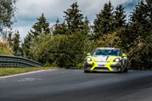 Daniel Blickle Niklas Steinhaus Der Bommel W&S Motorsport Porsche 718 Cayman GT4 Clubsport Nürburgring Langstrecken-Serie Nürburgring-Nordschleife