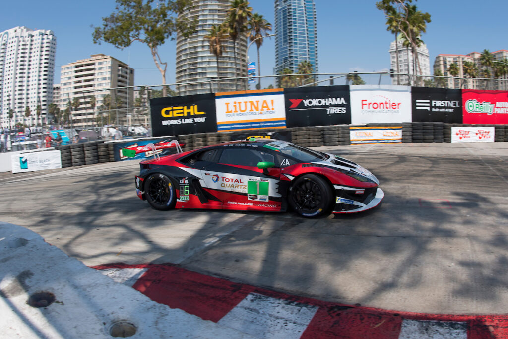 Madison Snow Bryan Sellers Paul Miller Racing Lamborghini Huracan GT3 IMSA WeatherTech SportsCar Championship Long Beach