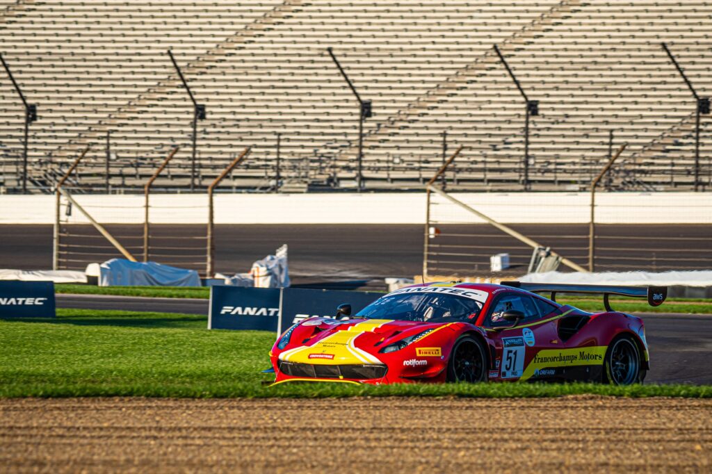 Alessandro Pier Guidi Come Ledogar Nicklas Nielsen AF Corse Ferrari 488 GT3 Intercontinental GT Challenge Indianapolis