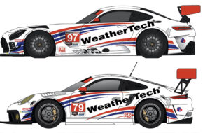 WeatherTech Racing Mercedes-AMG GT3 Porsche 911 GT3 R