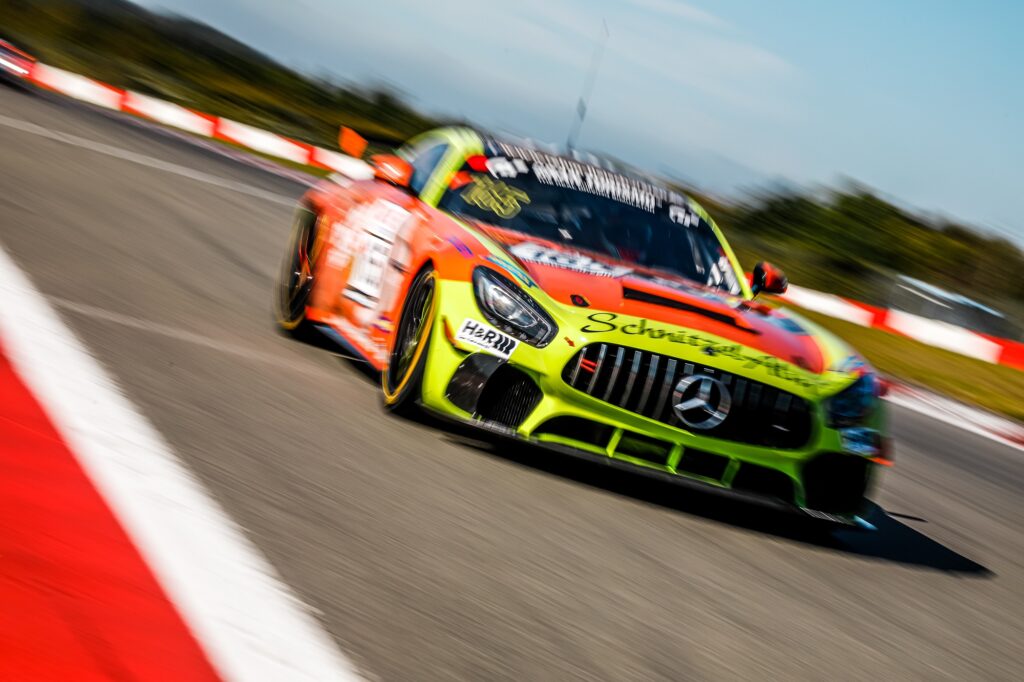 Marcel Marchewicz Marek Böckmann Tim Neuser Schnitzelalm Racing Mercedes-AMG GT3 Nürburgring Langstrecken-Serie Nürburgring-Nordschleife