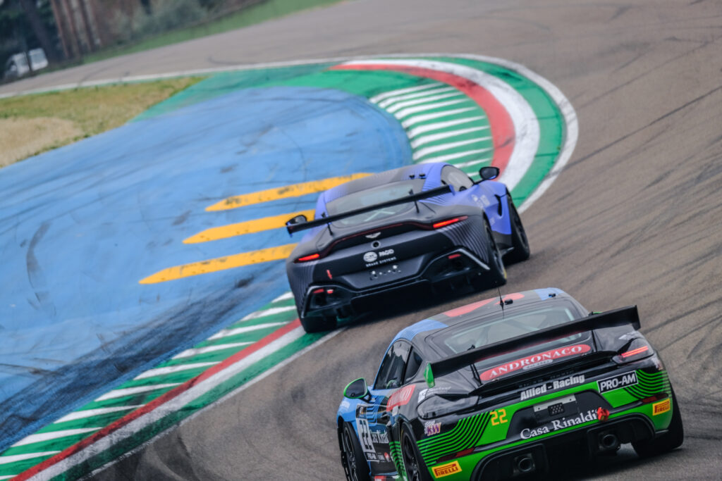 Andreas Mayerl Vincent Andronaco Allied-Racing Porsche 718 Cayman GT4 RS Clubsport GT4 European Series Imola