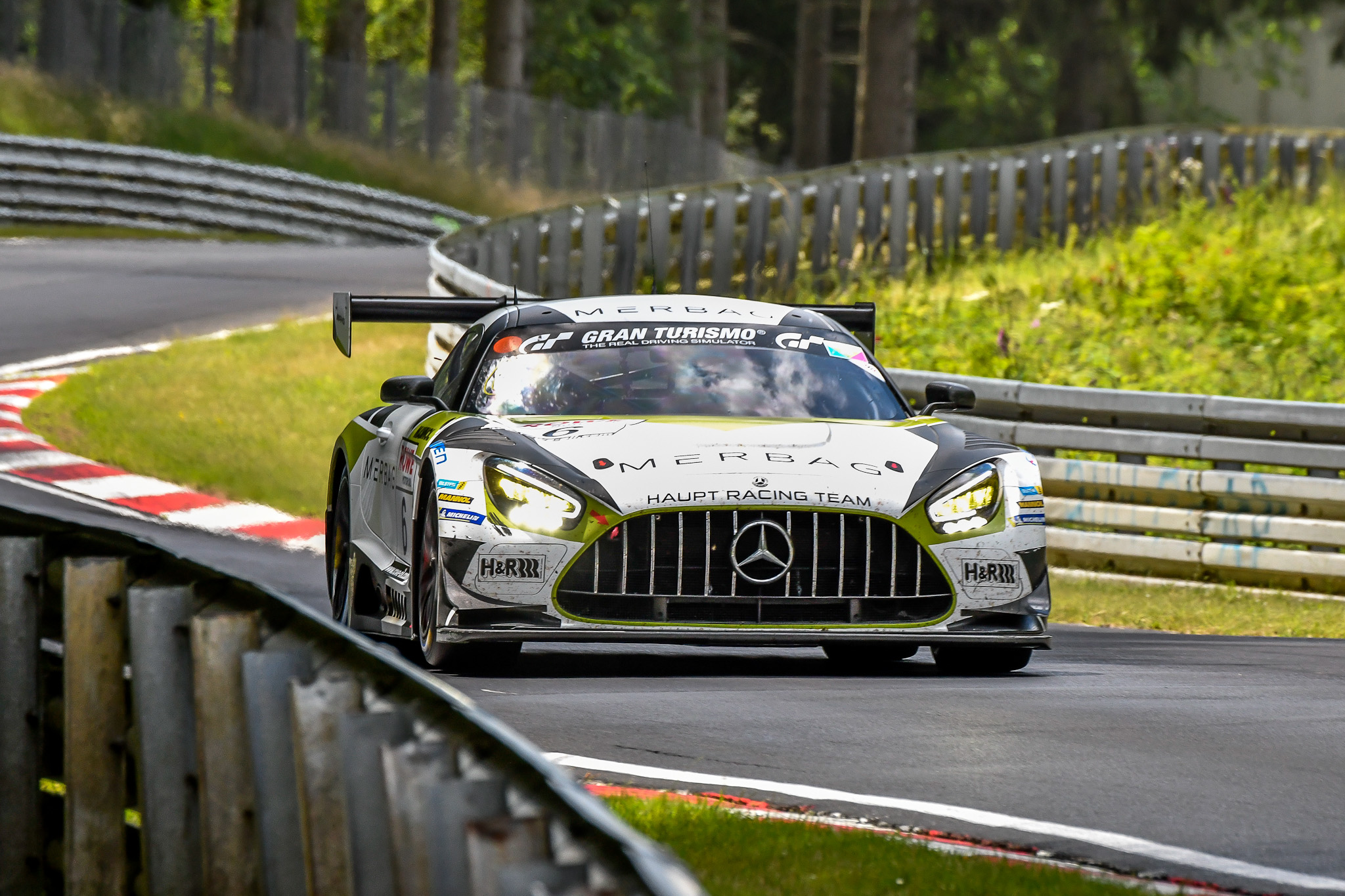 Hubert Haupt Luca Stolz Haupt Racing Team Mercedes-AMG GT3 Nürburgring Langstrecken-Serie Nürburgring-Nordschleife