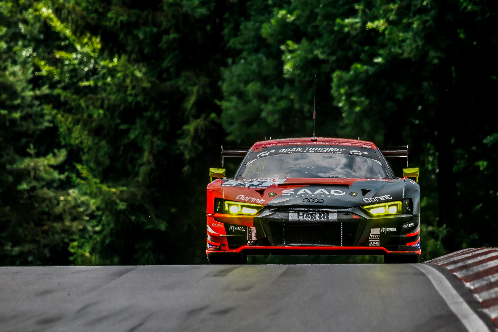 Dennis Fetzer Klaus Koch Leon Köhler Lorenzo Rocco di Torrepadula Lionspeed by Car Collection Audi R8 LMS GT3 Nürburgring Langstrecken-Serie Nürburgring-Nordschleife