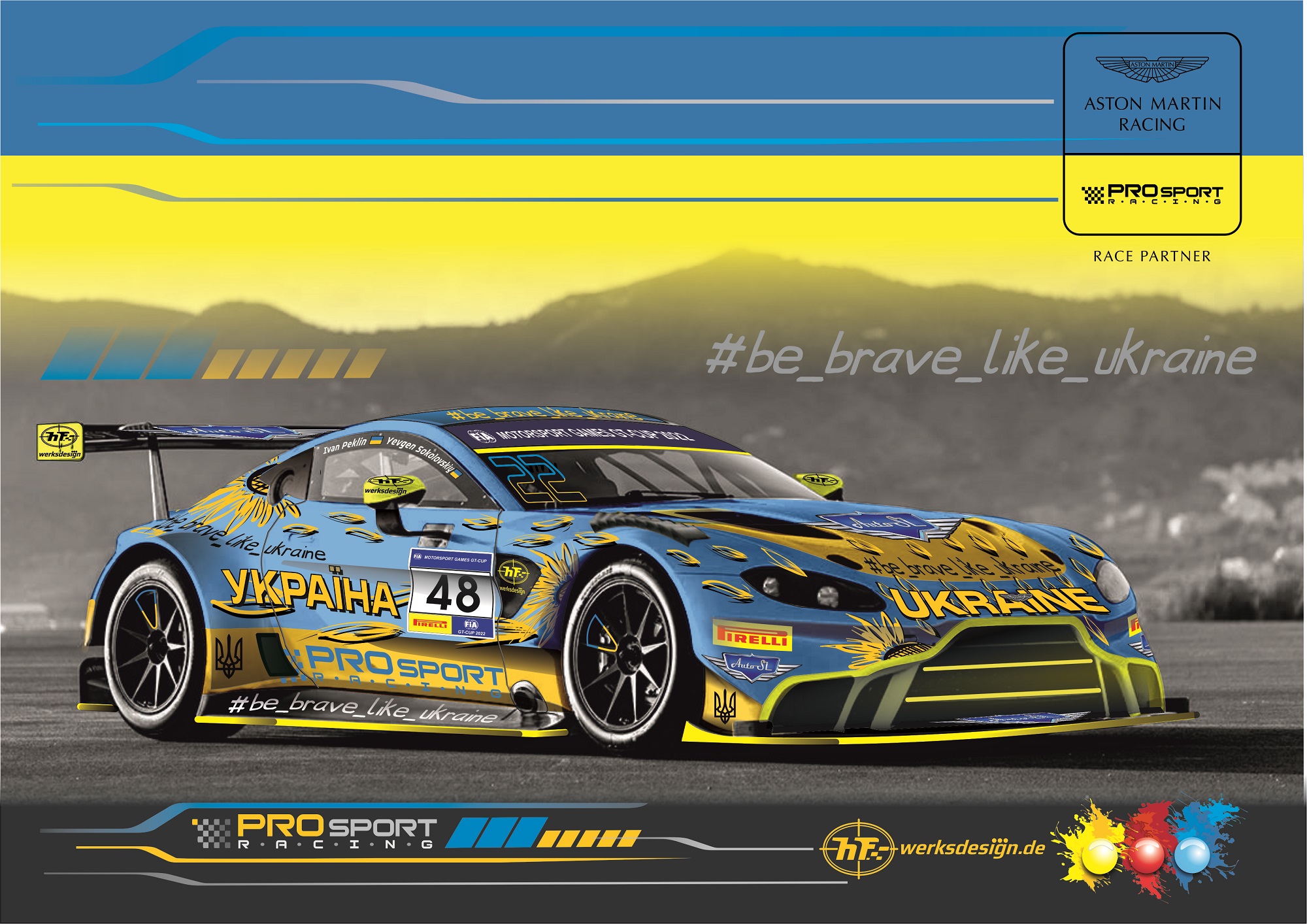 Yevgen Sokolovskiy Ivan Peklin PROsport Racing Aston Martin Vantage GT3 FIA Motorsport Games GT Cup