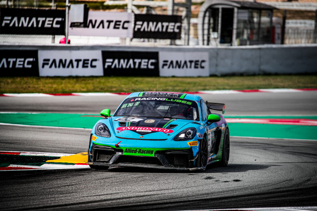 Vincent Andronaco Andreas Mayerl Allied-Racing Porsche 718 Cayman GT4 RS Clubsport GT4 european Series Barcelona
