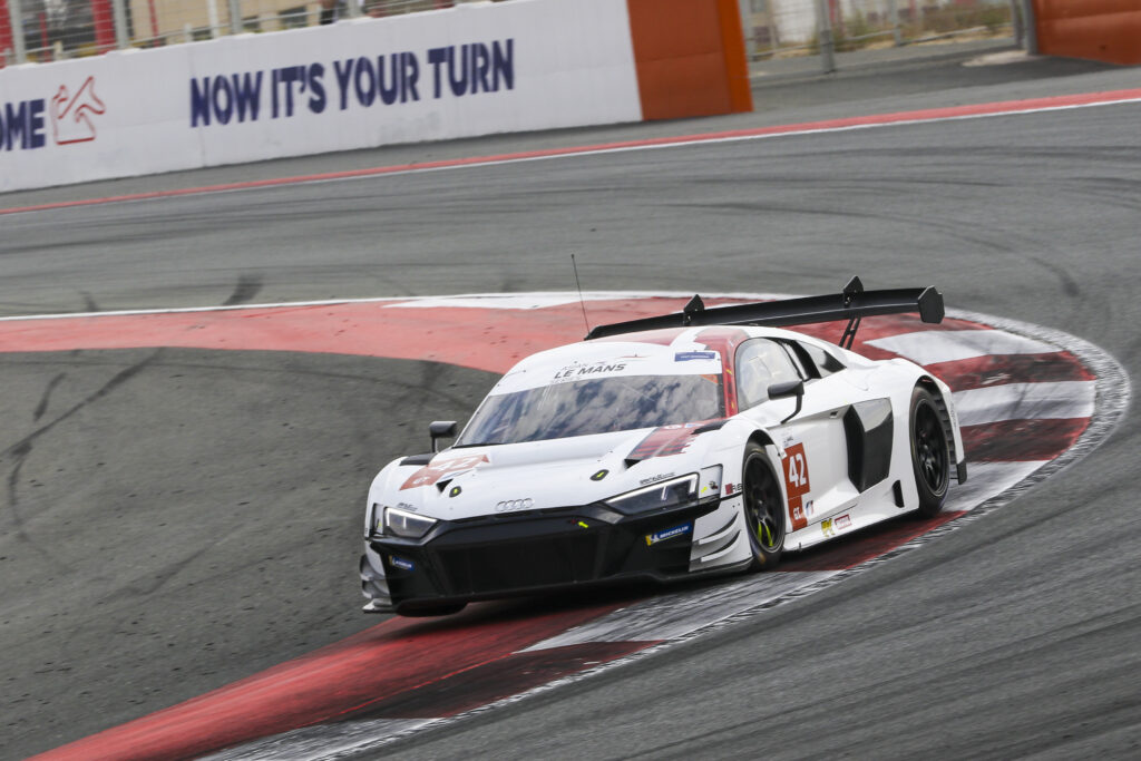 Christopher Haase Gilles Magnus Alban Varutti Sainteloc Racing Audi R8 LMS GT3 Asian Le Mans Series Dubai