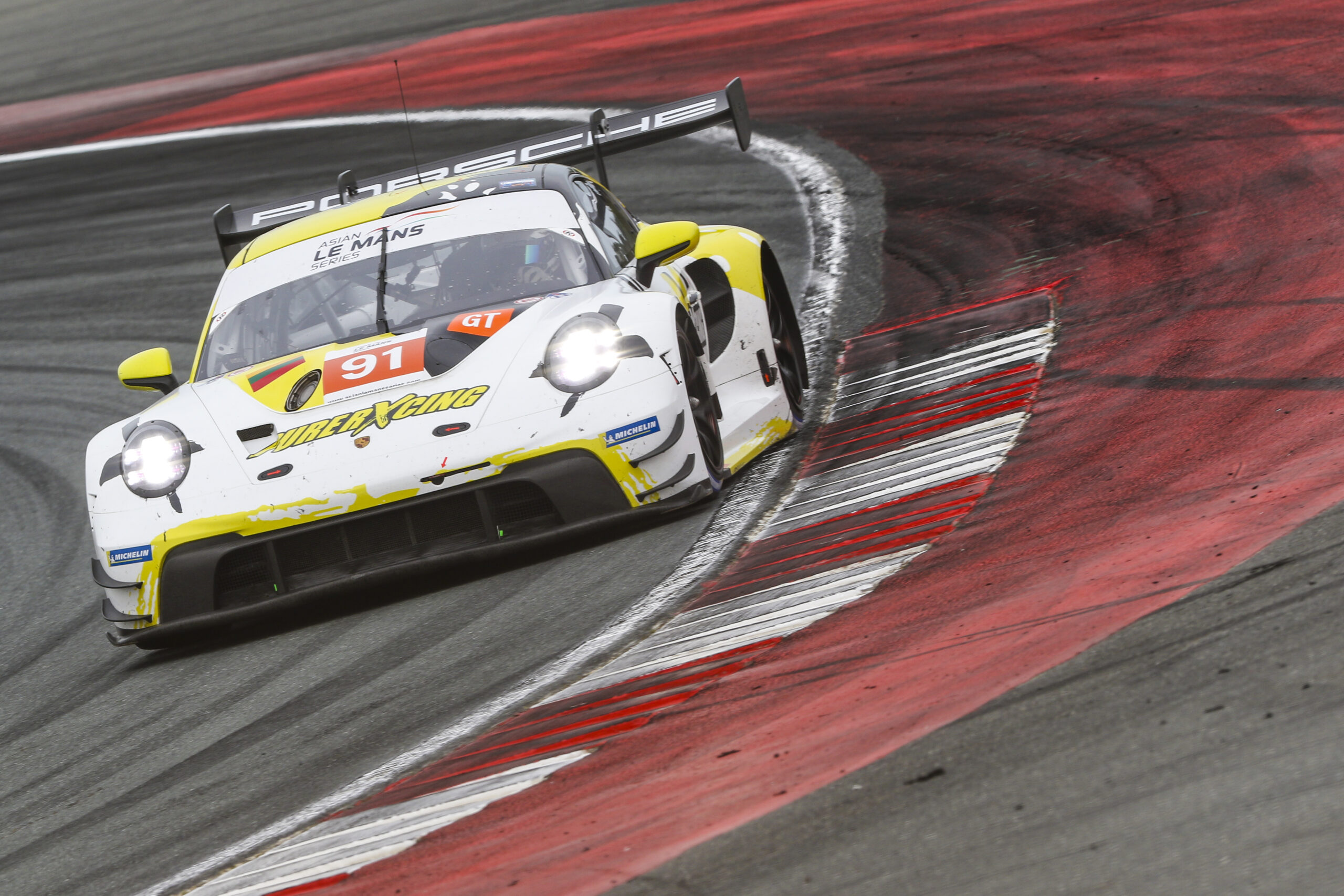 Alex Malykhin Klaus Bachler Joel Sturm Pure Rxcing Porsche 911 GT3 R Asian Le Mans Series Dubai