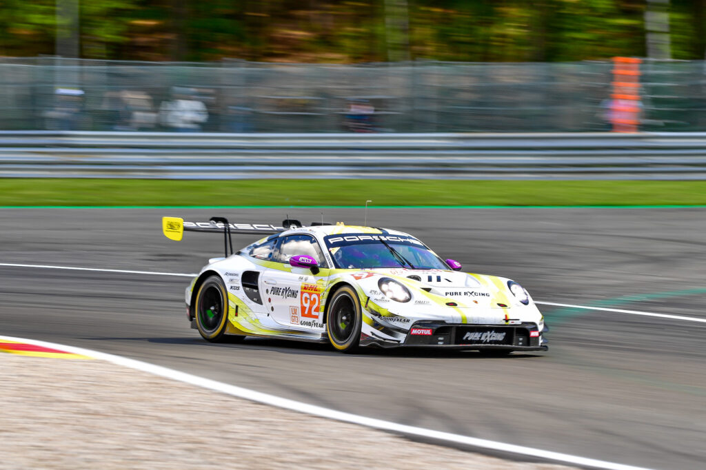 Alex Malykhin Joel Sturm Klaus Bachler Manthey Pure Rxcing Porsche 911 GT3 R FIA WEC Spa