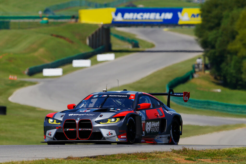 Bryan Sellers Madison Snow Paul Miller Racing BMW M4 GT3 IMSA WeatherTech SportsCar Championship VIRginia International Raceway