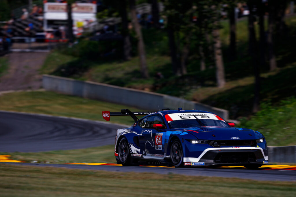 Harry Tincknell Mike Rockenfeller Ford Multimatic Motorsports Ford Mustang GT3 IMSA WeatherTech SportsCar Championship Road America