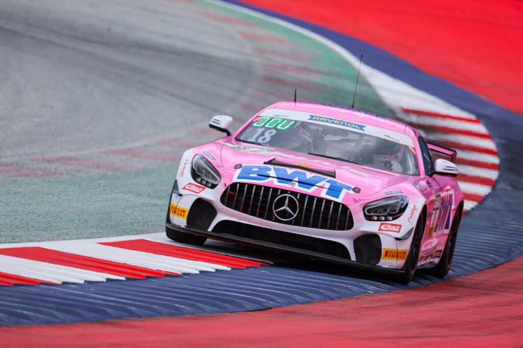 Enzo Joulie Marc de Fulgencio BWT Mücke Motorsport Mercedes-AMG GT4 ADAC GT4 Germany Red Bull Ring