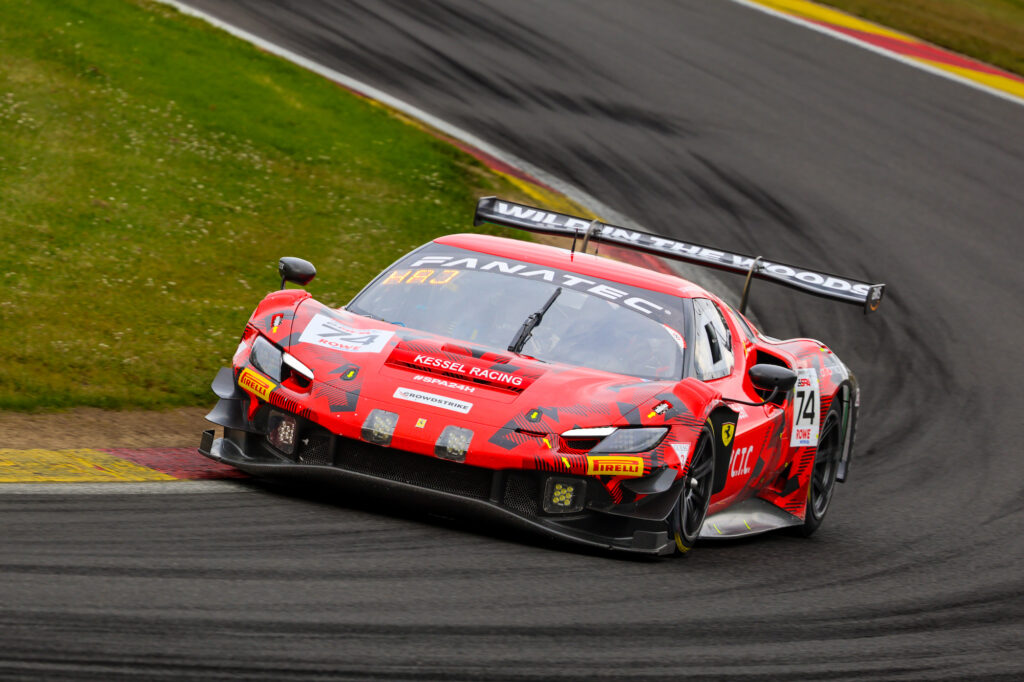 John Hartshorne Ben Tuck Chandler Hull Matt Bell Kessel Racing Ferrari 296 GT3 GT World Challenge Europe 24h Spa