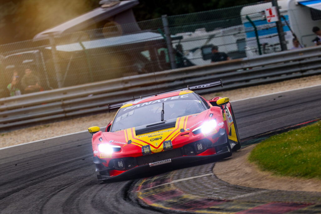 Alessando Pier Guidi Alessio Rovera Davide Rigon AF Corse Ferrari 296 GT3 GT World Challenge Europe 24h Spa