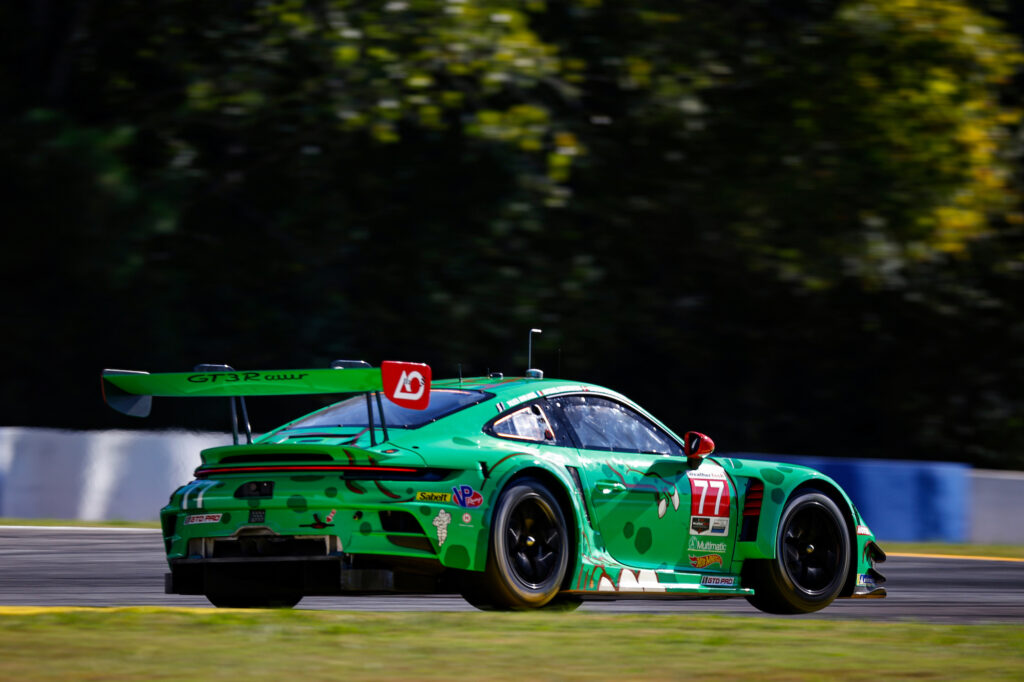 Julien Andlauer Michael Christensen Laurin Heinrich AO Racing Porsche 911 GT3 R IMSA WeatherTech SportsCar Championship Petit Le Mans