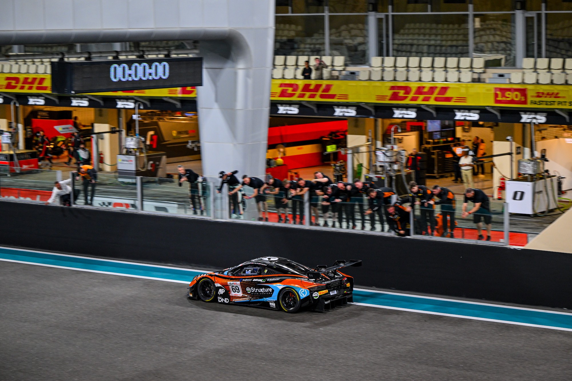 Todd Coleman Aaron Telitz Frederik Schandorff Optimum Motorsport McLaren 720S GT3 Gulf 12 Hours