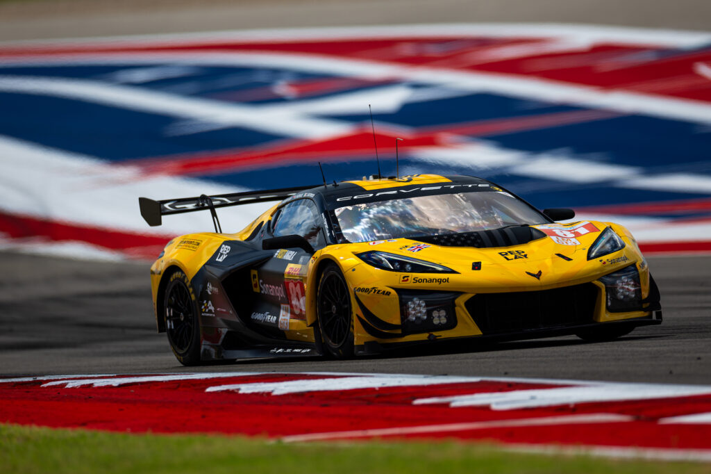 Charlie Eastwood Rui Andrade Tom van Rompuy TF Sport Corvette Z06 GT3.R FIA WEC Austin