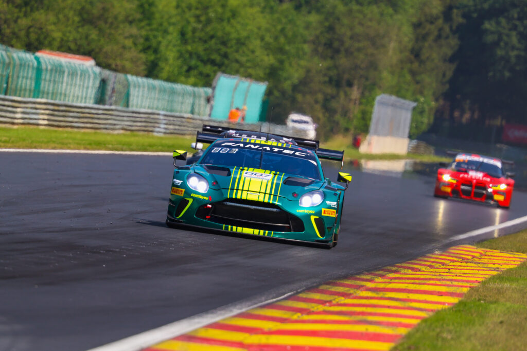 Mattia Drudi Marco Sörensen Nicki Thiim Comtoyou Racing Aston Martin Vantage GT3 GT World Challenge Europe 24h Spa