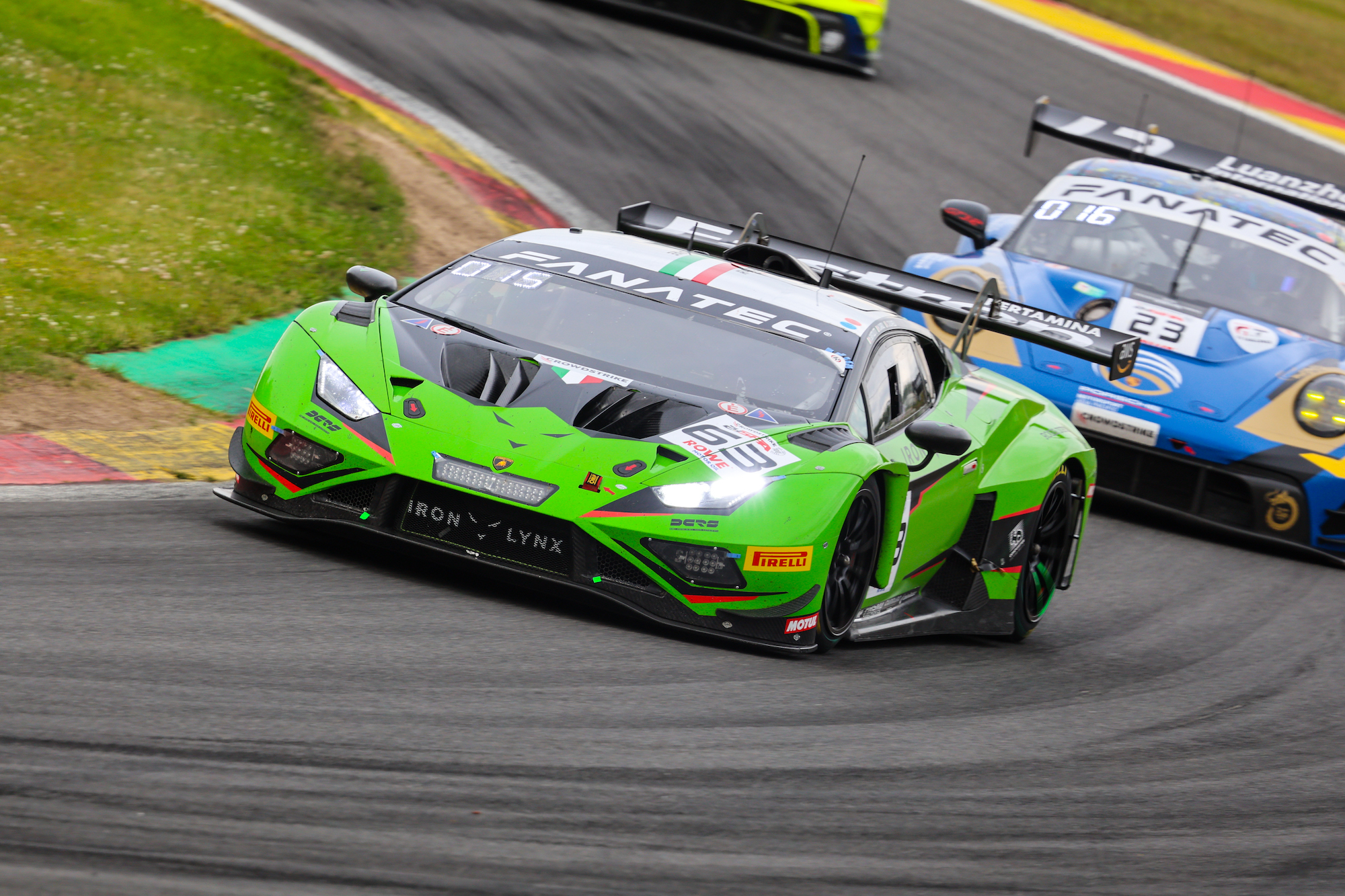 Andrea Caldarelli Mirko Bortolotti Matteo Cairoli Iron Lynx Lamborghini Huracán GT3 GT World Challenge Europe 24h Spa