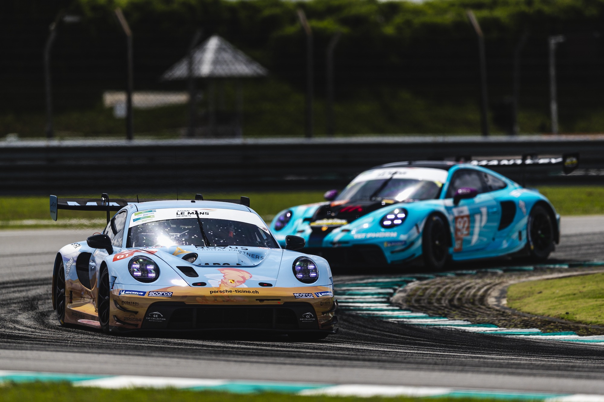 Hash Alex Fontana Yannick Mettler Car Collection Porsche 911 GT3 R Asian Le Mans Series Sepang