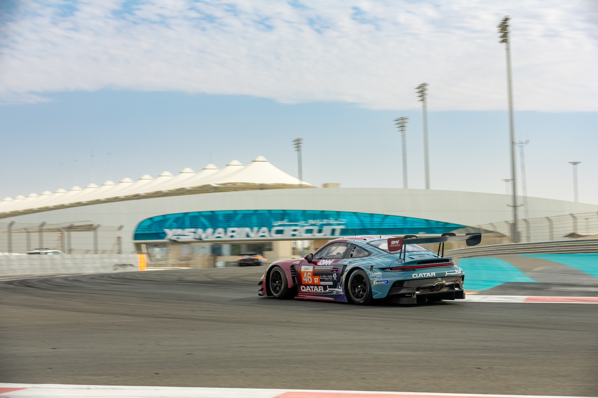 Ibrahim Al Abdulghani Abdullah Ali Al Khelaifi Ghanim Al Ali QMMF by Herberth Porsche 911 GT3 R Asian Le Mans Series Abu Dhabi