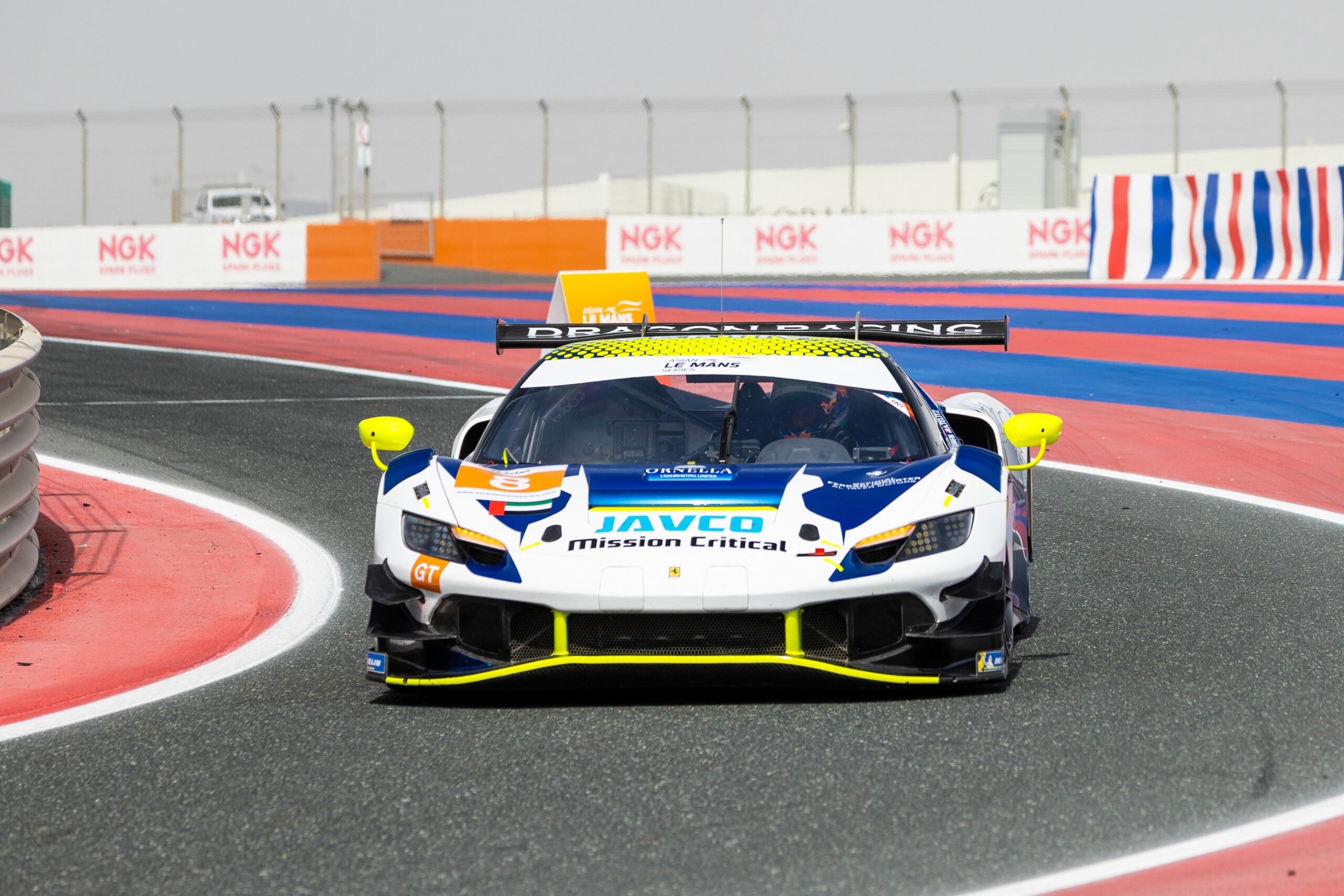 Todd Coleman Lorcan Hanafin Aaron Telitz Dragon Racing Ferrari 296 GT3 Asian Le Mans Series Dubai