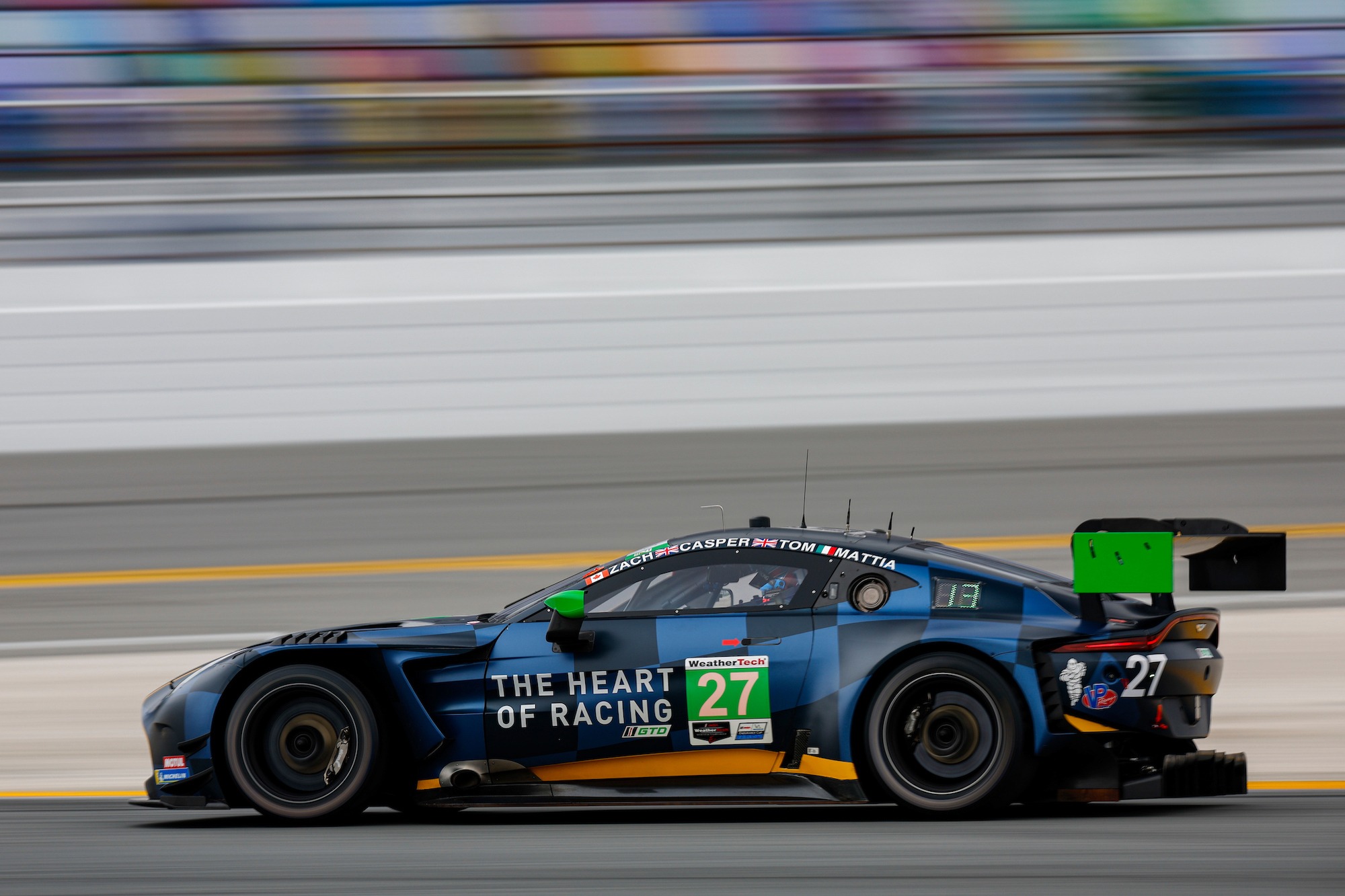 Tom Gamble Casper Stevenson Zacharie Robichon Mattia Drudi Heart of Racing Aston Martin Vantage GT3 24h Daytona