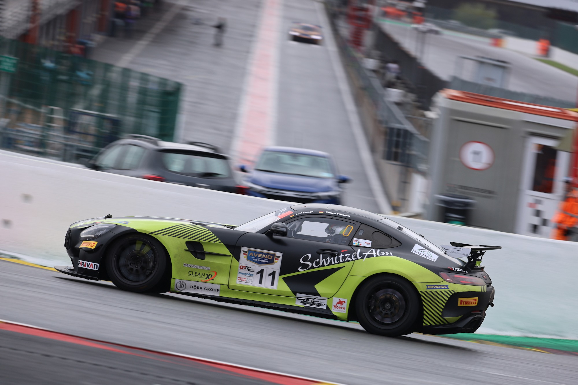 Enrico Förderer Joel Mesch Schitzelalm Racing Mercedes-AMG GT4 GTC Race Spa-Francorchamps