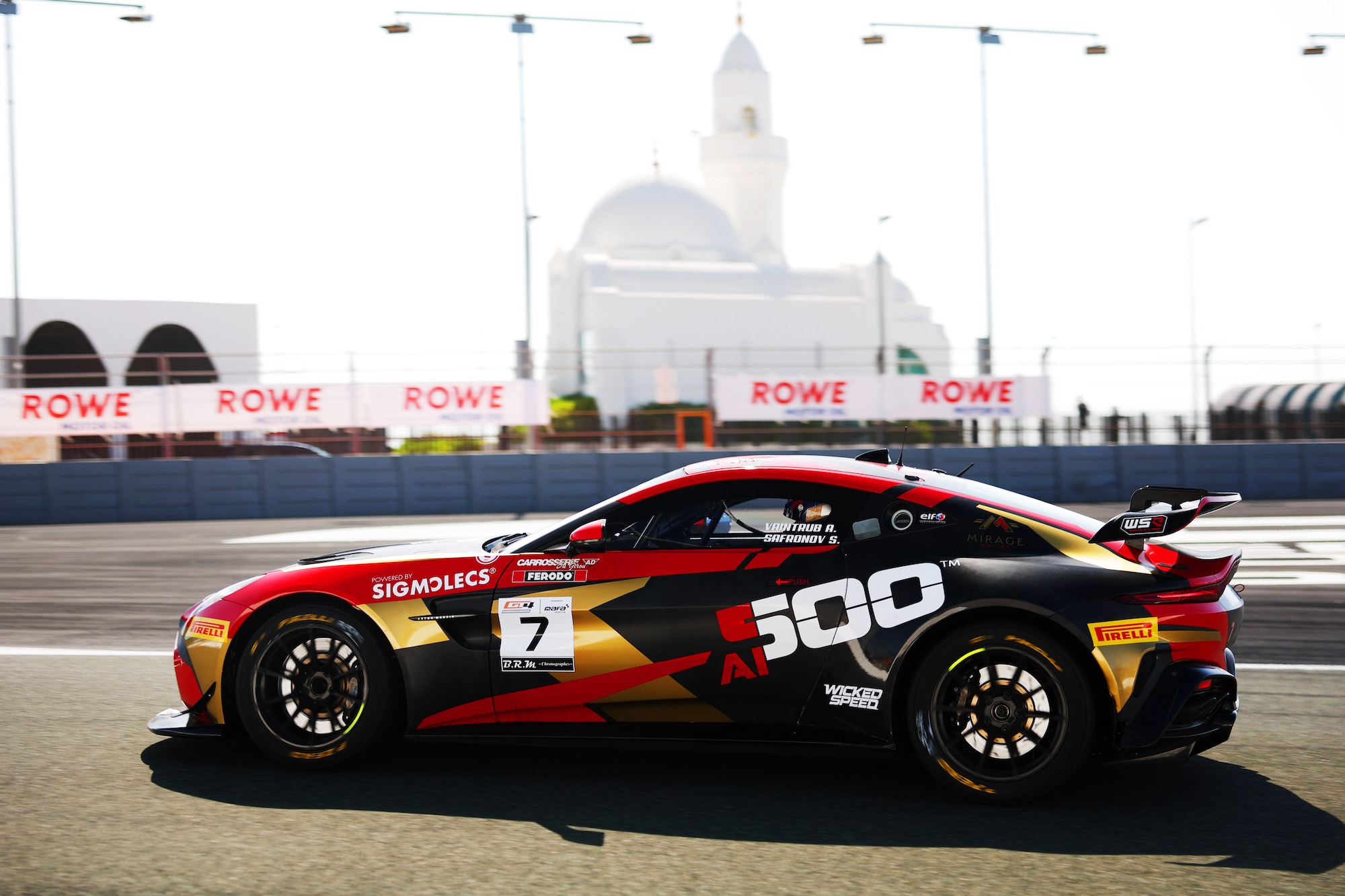 Aleksandr Vaintrub Stanislav Safronov Mirage Racing Aston Martin Vantage GT4 GT4 European Series Jeddah