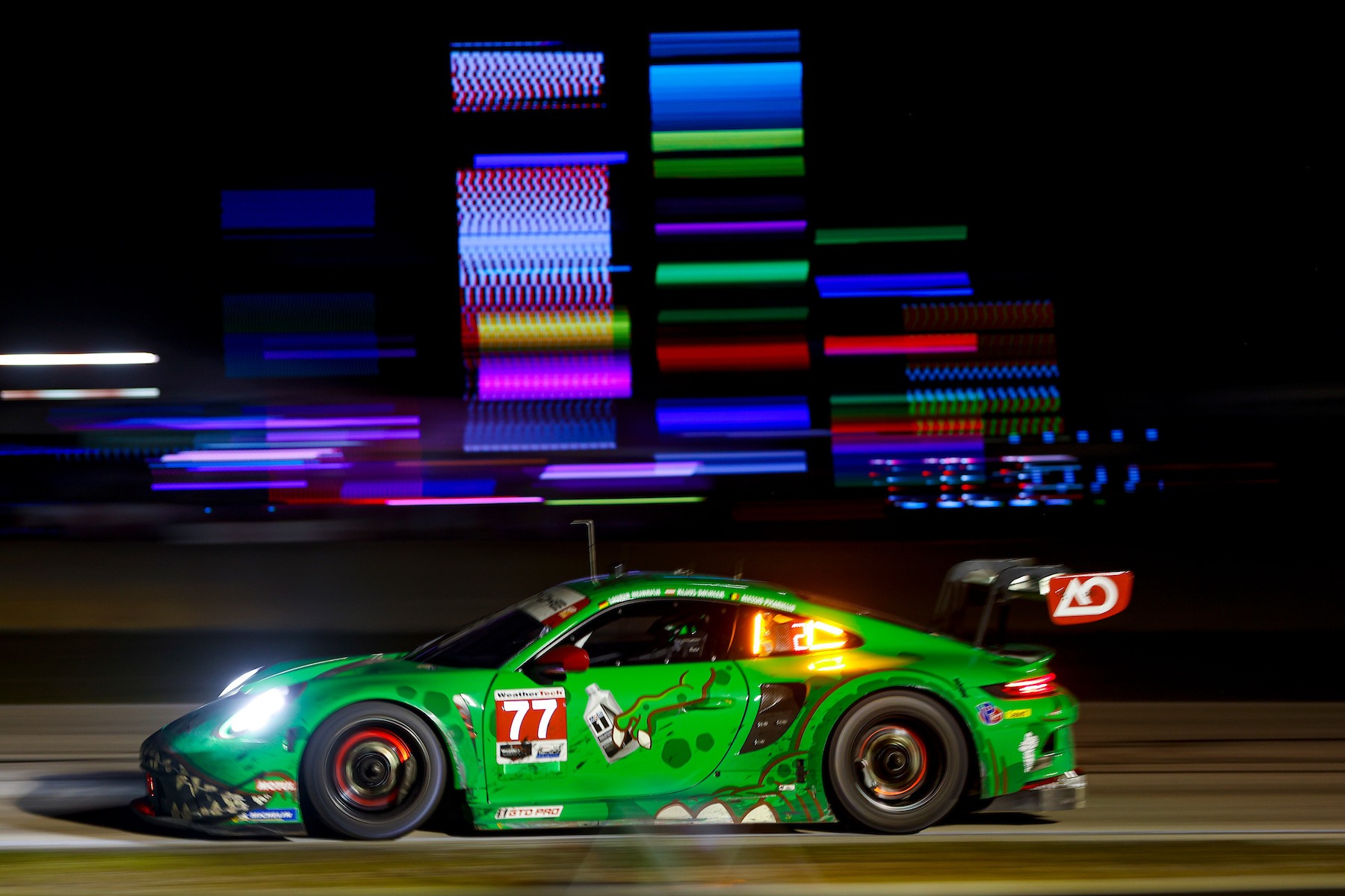 Laurin Heinrich Klaus Bachler Alessio Picariello AO Racing Porsche 911 GT3 R IMSA WeatherTech SportsCar Championship 12h Sebring