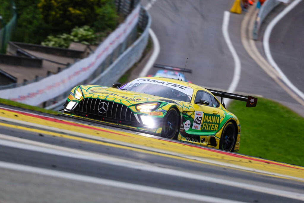 Maro Engel Lucas Auer Daniel Morad WINWARD Racing Mercedes-AMG GT3 GT World Challenge Europe 24h Spa