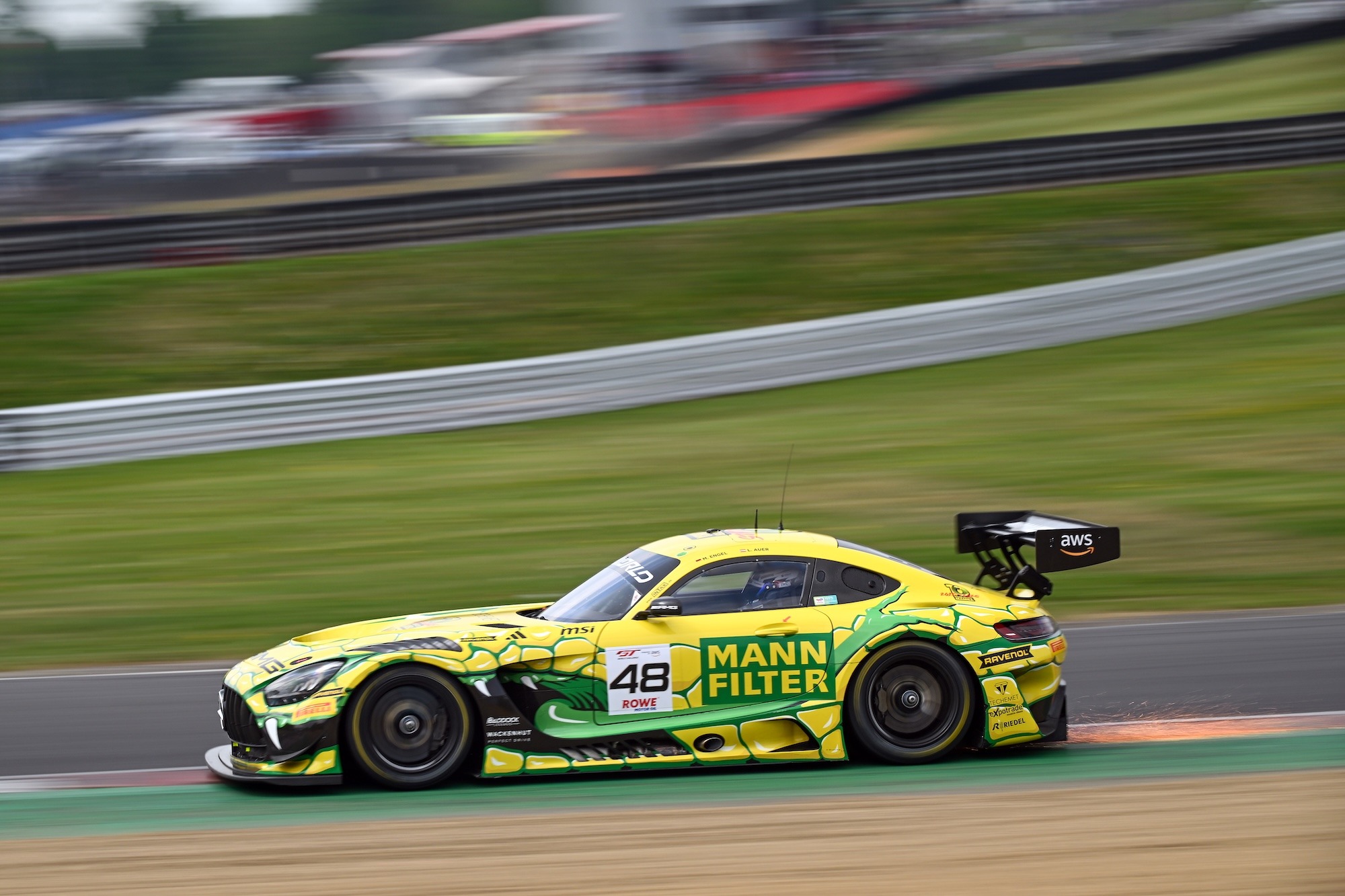 Maro Engel Lucas Auer WINWARD Racing Mercedes-AMG GT3 GT World Challenge Europe Brands Hatch
