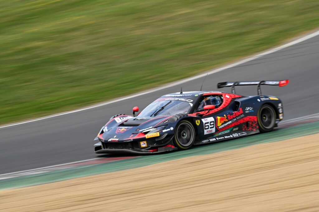 Thierry Vermeulen Chris Lulham Emil Frey Racing Ferrari 296 GT3 GT World Challenge Europe Brands Hatch